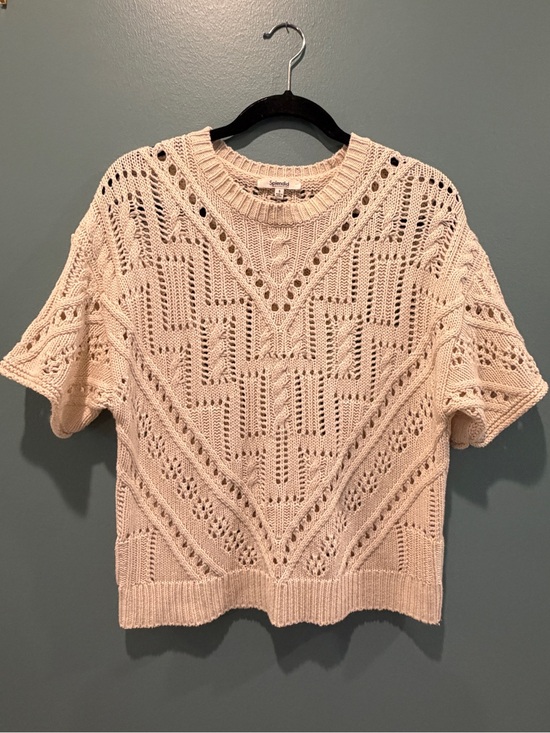 Splendid Tops - Splendid Open-Knit Crewneck Sweater in Cream